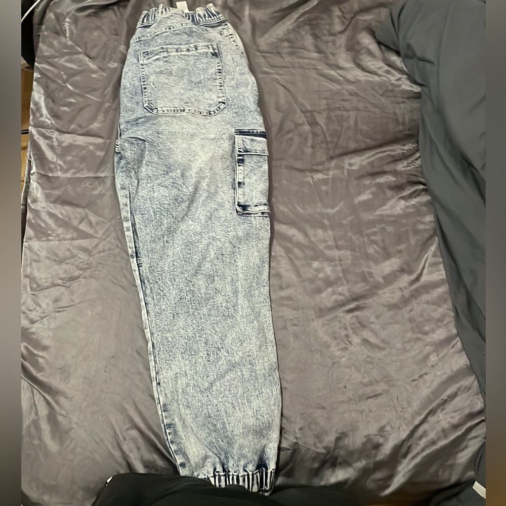 XL Light washed Cargo Jeans
